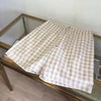 Cream Cotton Gingham Tailored - Men's