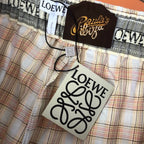 Cream Cotton Gingham Tailored - Men's