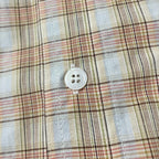 Cream Cotton Check Short-Sleeve - Men's