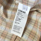 Cream Cotton Check Short-Sleeve - Men's