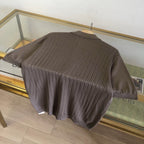 Black Knit Gold Buttons Short-Sleeve - Men's