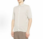 Black Knit Gold Buttons Short-Sleeve - Men's