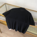 Black Knit Gold Buttons Short-Sleeve - Men's