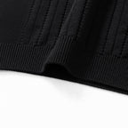 Black Knit Gold Buttons Short-Sleeve - Men's