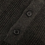 Navy Knit Contrast Collar Short-Sleeve - Men's