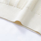 Navy Knit Contrast Collar Short-Sleeve - Men's