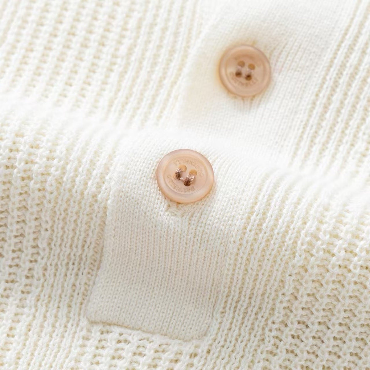 Navy Knit Contrast Collar Short-Sleeve - Men's