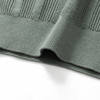Navy Knit Contrast Collar Short-Sleeve - Men's