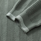Navy Knit Contrast Collar Short-Sleeve - Men's