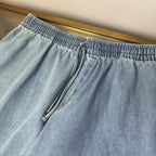 Blue Denim Patch Drawstring - Men's