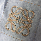 Blue Denim Patch Drawstring - Men's