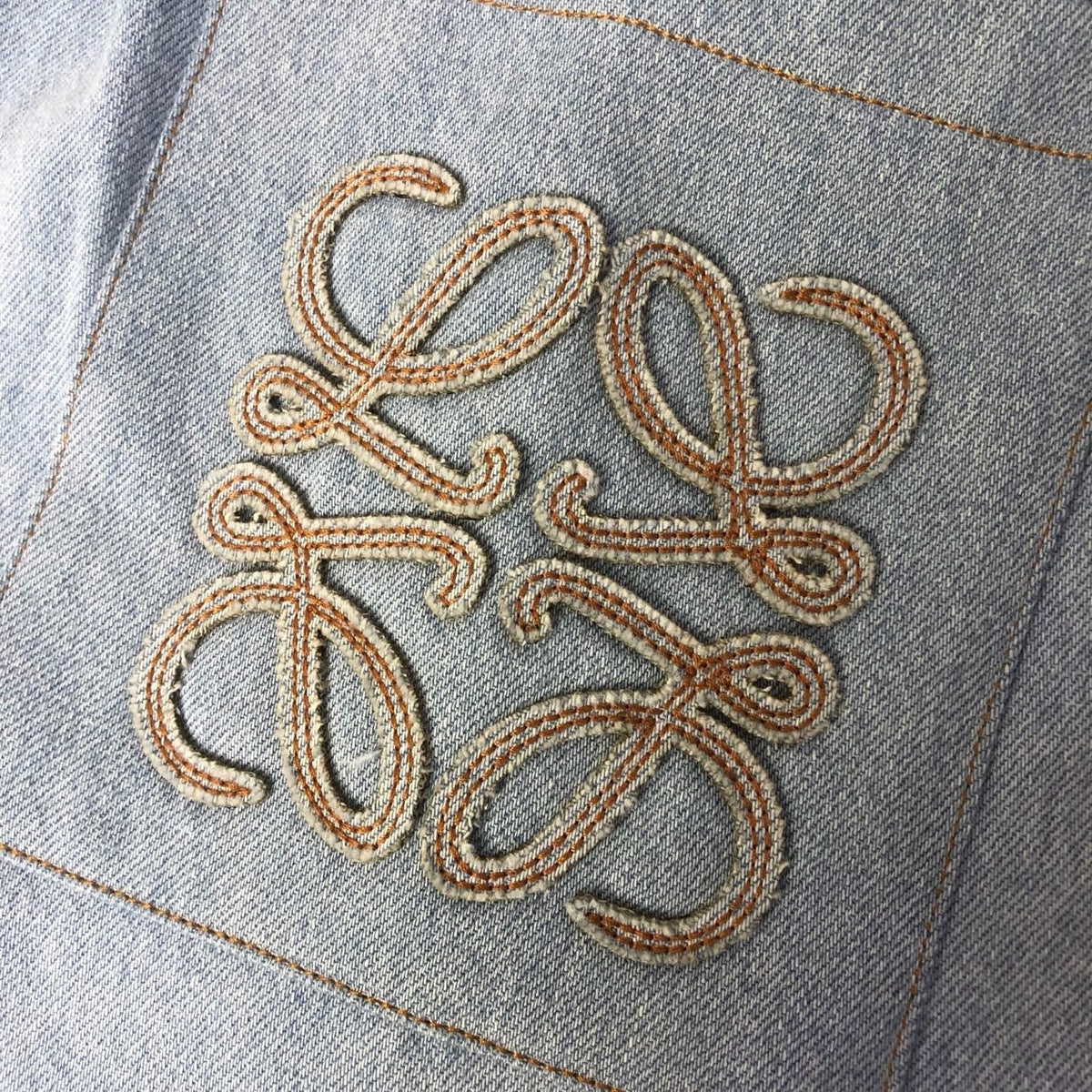 Blue Denim Patch Drawstring - Men's