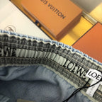 Blue Denim Patch Drawstring - Men's