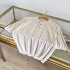 Brown Knit Ribbed Short-Sleeve - Women's