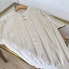 Brown Knit Ribbed Short-Sleeve - Women's