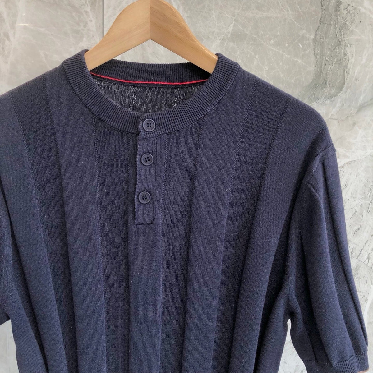 Brown Knit Ribbed Short-Sleeve - Women's