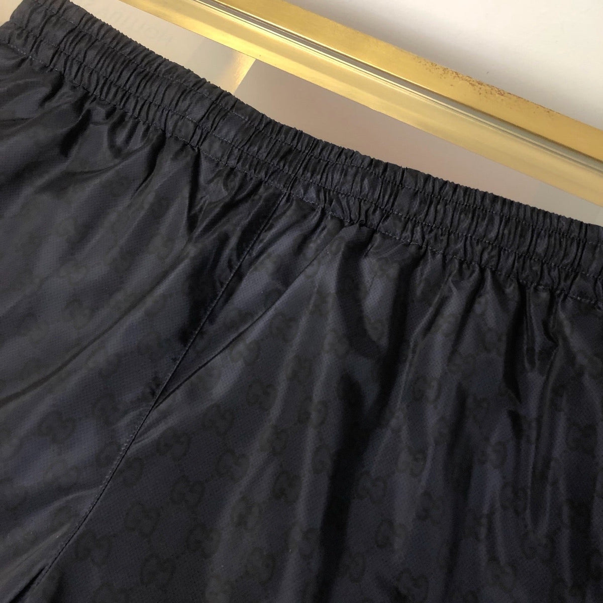 Black Nylon Side Stripe Athletic - Men's
