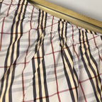 Grey Nylon Check Swim - Men's