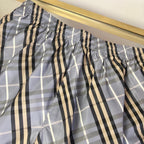 Grey Nylon Check Swim - Men's
