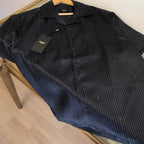 Navy Corduroy Plain Short-Sleeve - Men's