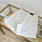 White Cotton Studded Tailored - Men's