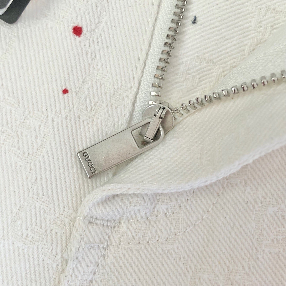 White Cotton Studded Tailored - Men's