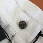 White Cotton Studded Tailored - Men's