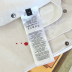 White Cotton Studded Tailored - Men's