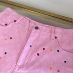White Cotton Studded Tailored - Men's