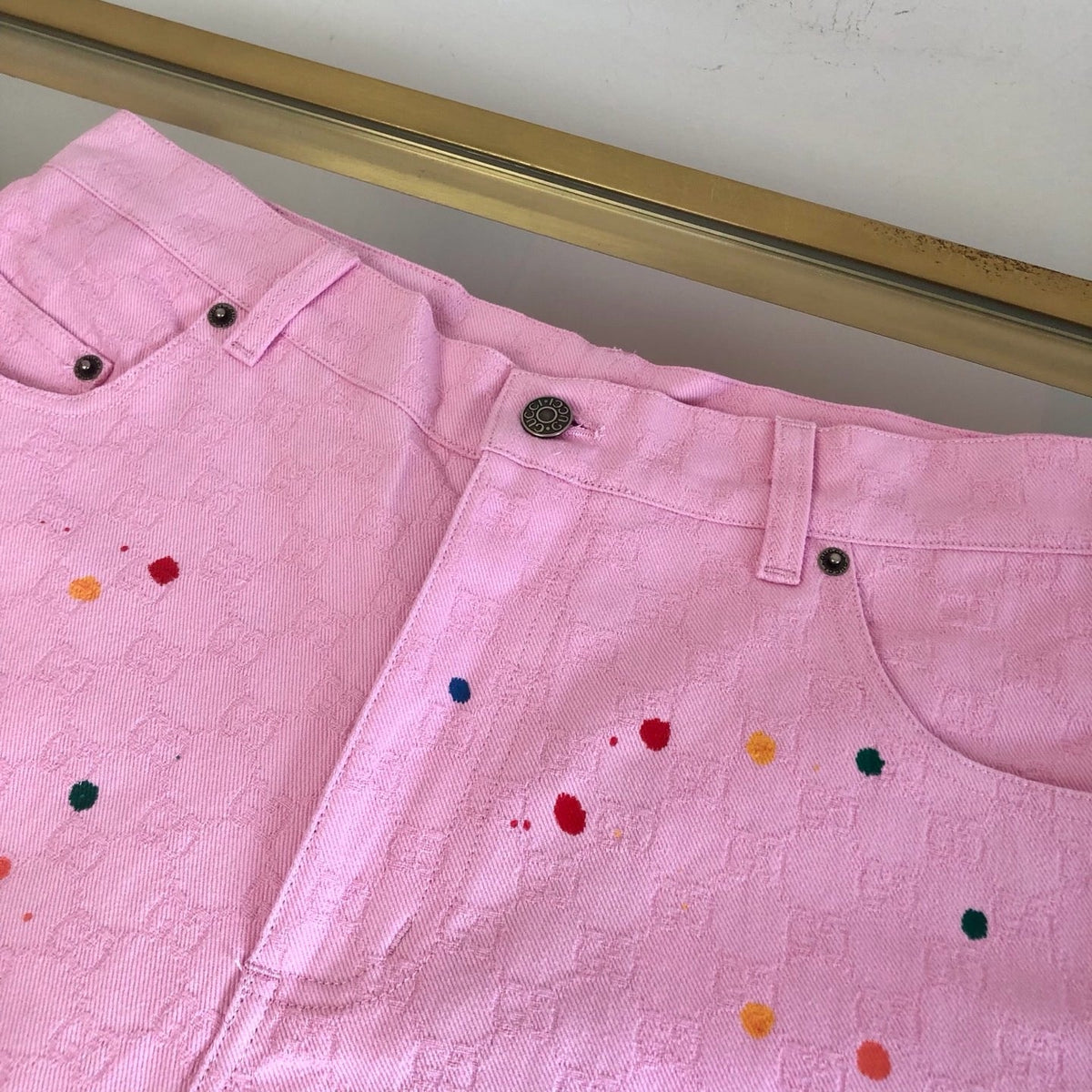 White Cotton Studded Tailored - Men's