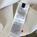 White Cotton Studded Short-Sleeve - Men's