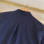 Navy Knit Textured Long-Sleeve - Men's