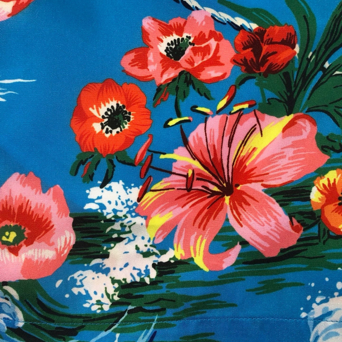Pink Silk Floral Print Drawstring - Men's