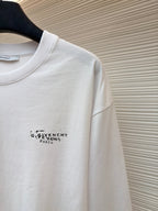 Navy Cotton Chest Logo Long-Sleeve - Men's