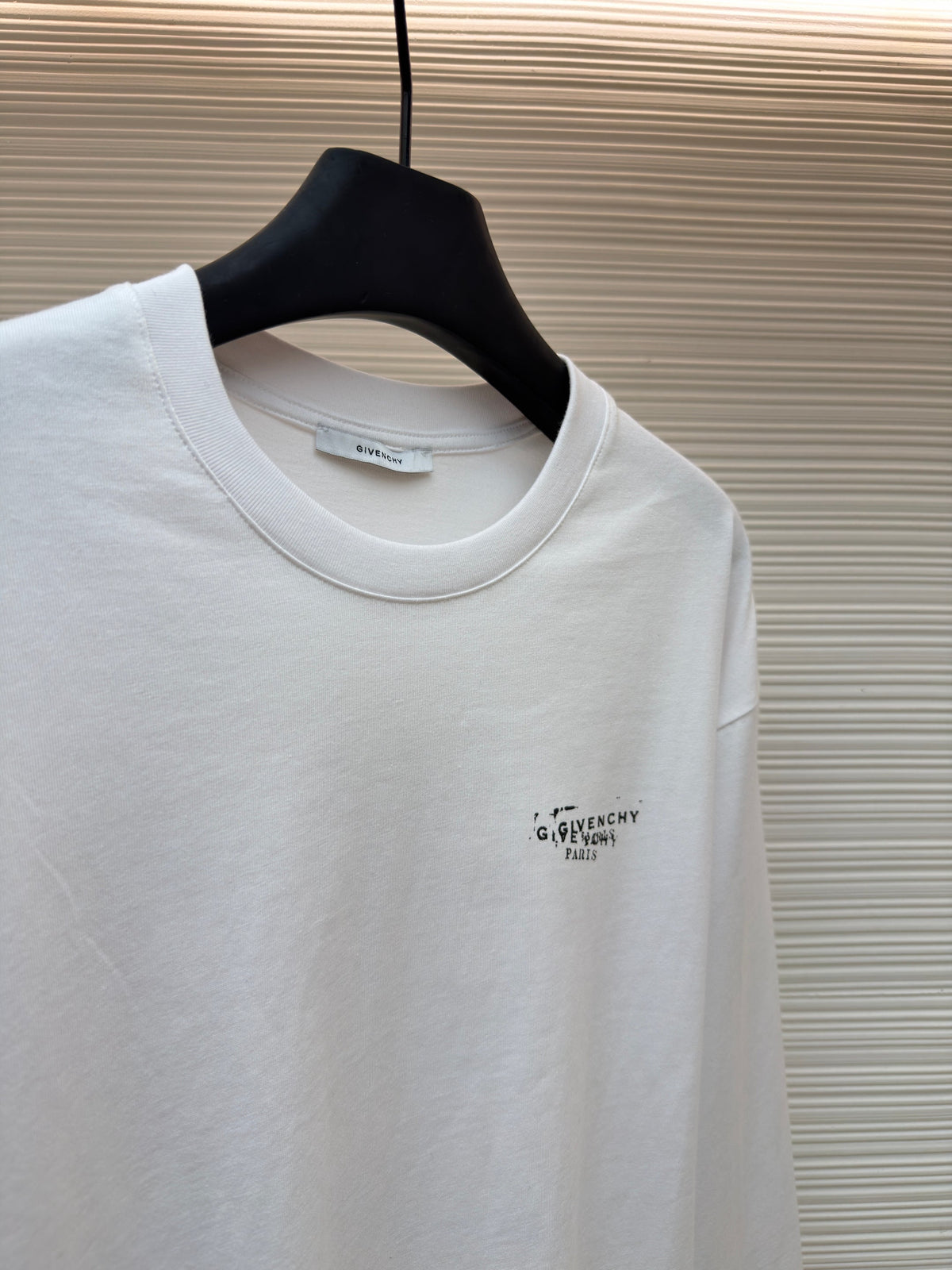 Navy Cotton Chest Logo Long-Sleeve - Men's