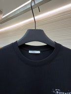 Navy Cotton Chest Logo Long-Sleeve - Men's