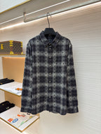 Grey Flannel Check Overshirt - Men's