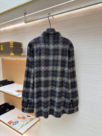 Grey Flannel Check Overshirt - Men's