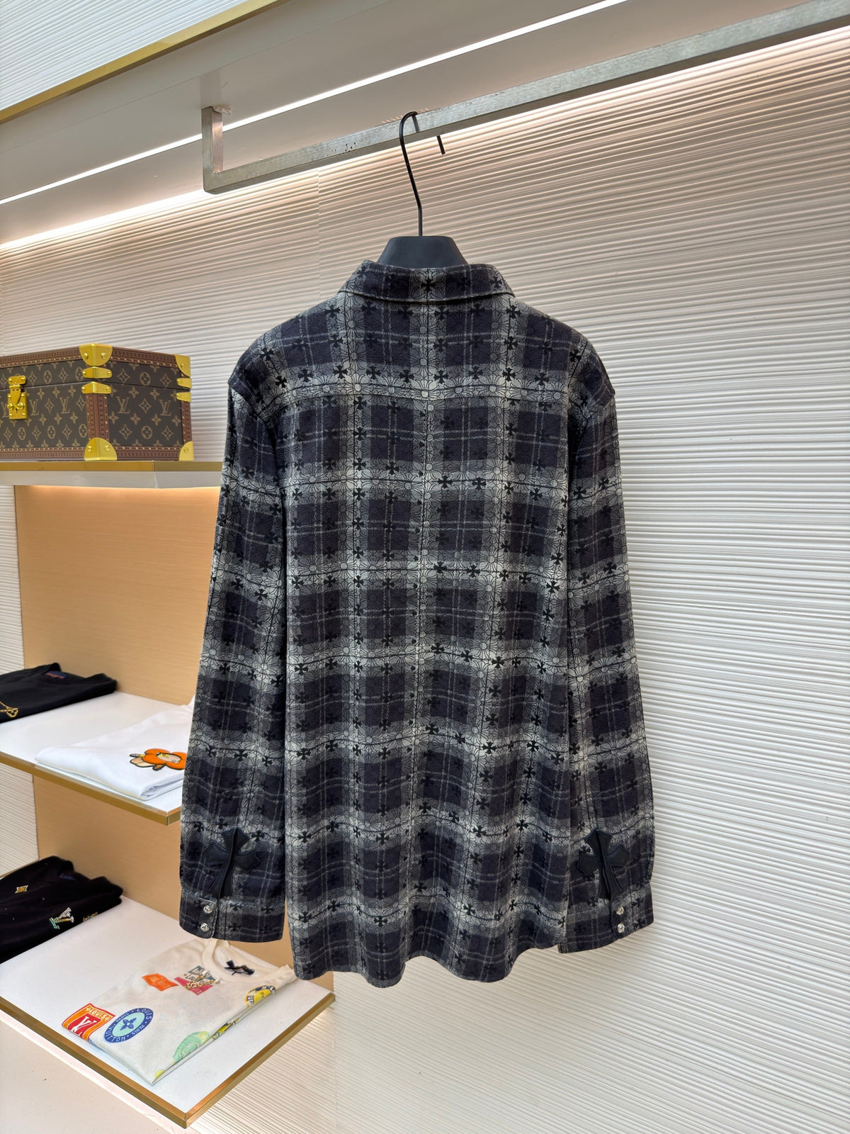 Grey Flannel Check Overshirt - Men's