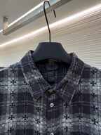 Grey Flannel Check Overshirt - Men's