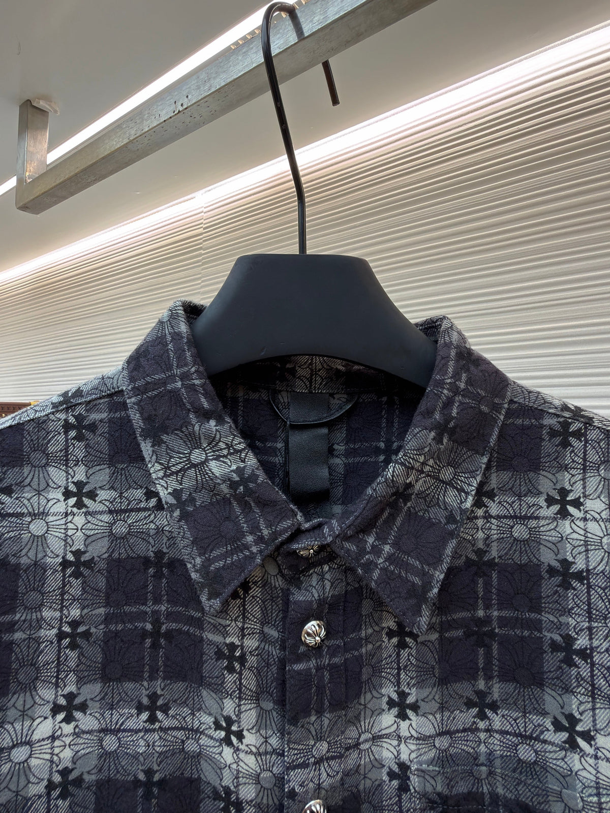 Grey Flannel Check Overshirt - Men's