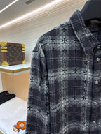 Grey Flannel Check Overshirt - Men's