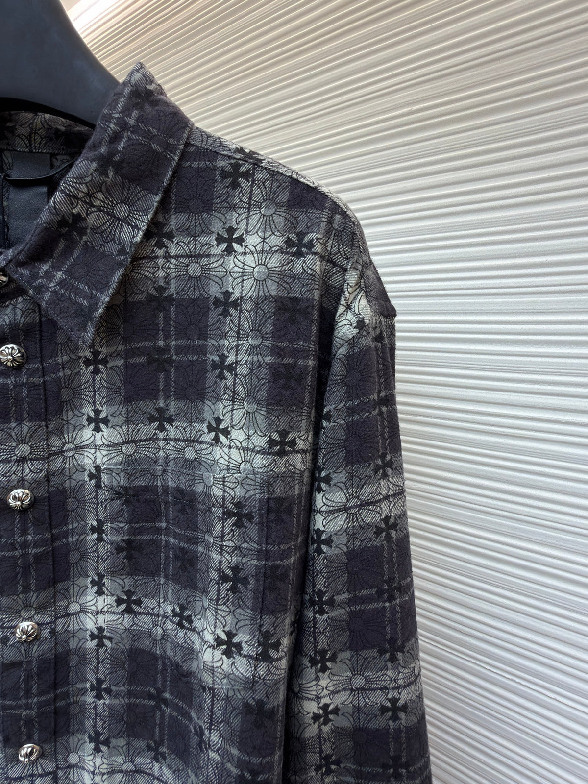 Grey Flannel Check Overshirt - Men's