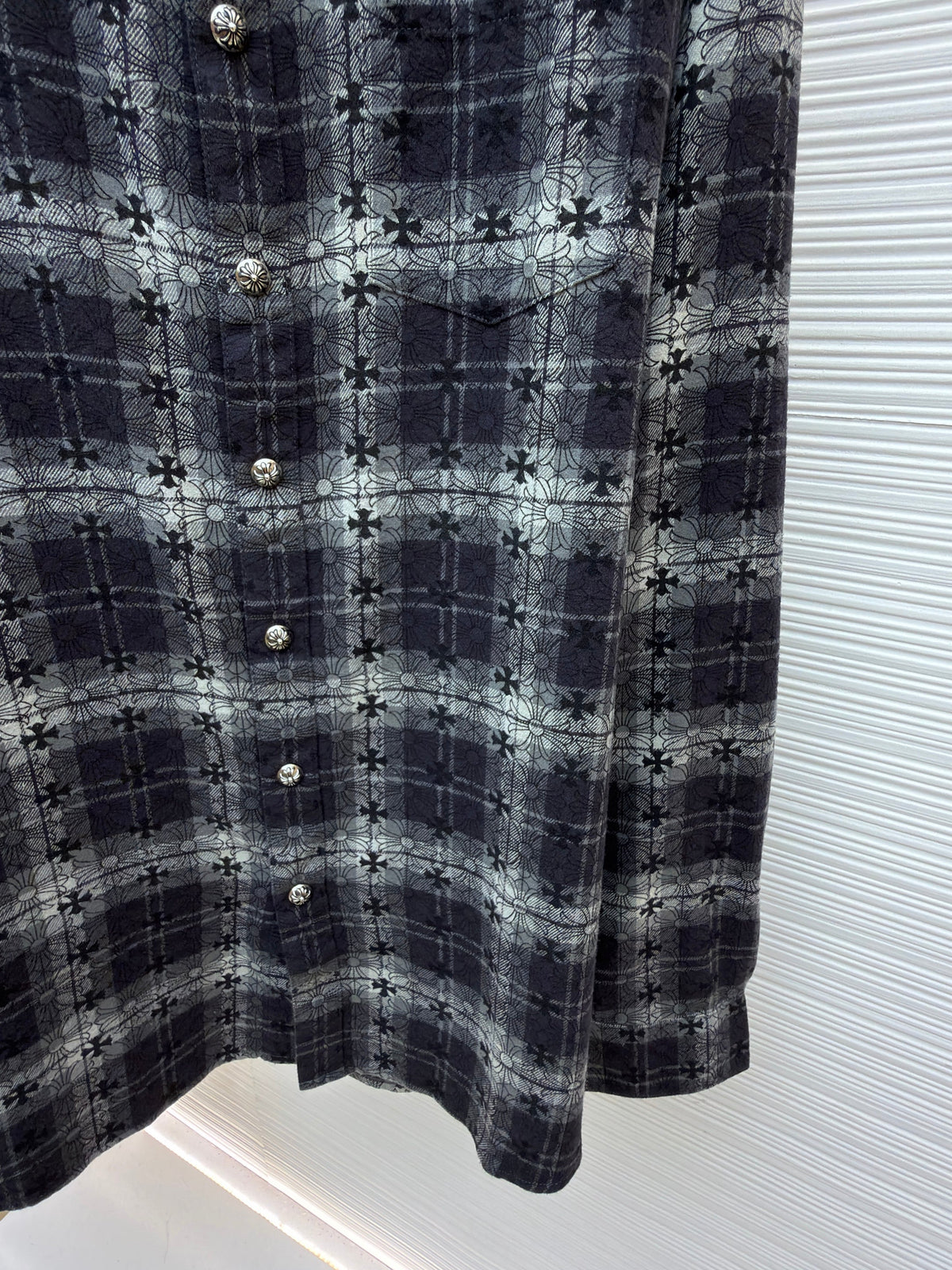 Grey Flannel Check Overshirt - Men's