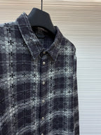 Grey Flannel Check Overshirt - Men's