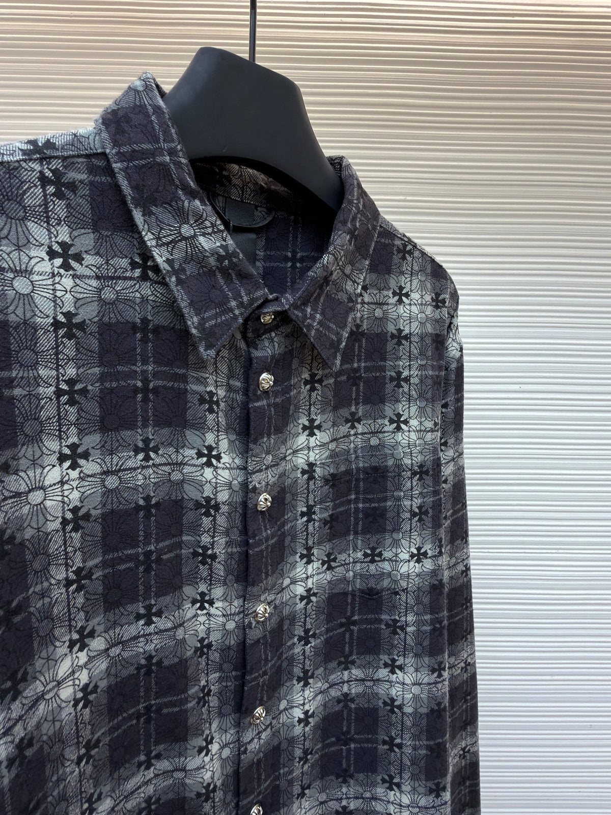 Grey Flannel Check Overshirt - Men's