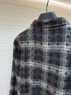 Grey Flannel Check Overshirt - Men's