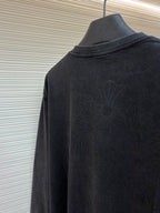 Navy Cotton Pocket Crewneck - Men's