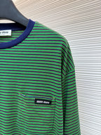 Green Wool Pocket Crewneck - Men's