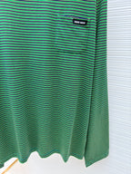 Green Wool Pocket Crewneck - Men's